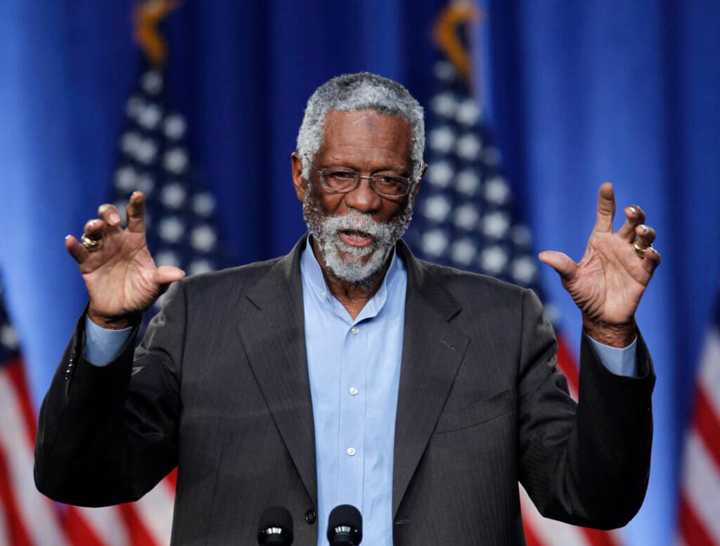 Former Boston Celtics basketball player Bill Russell
