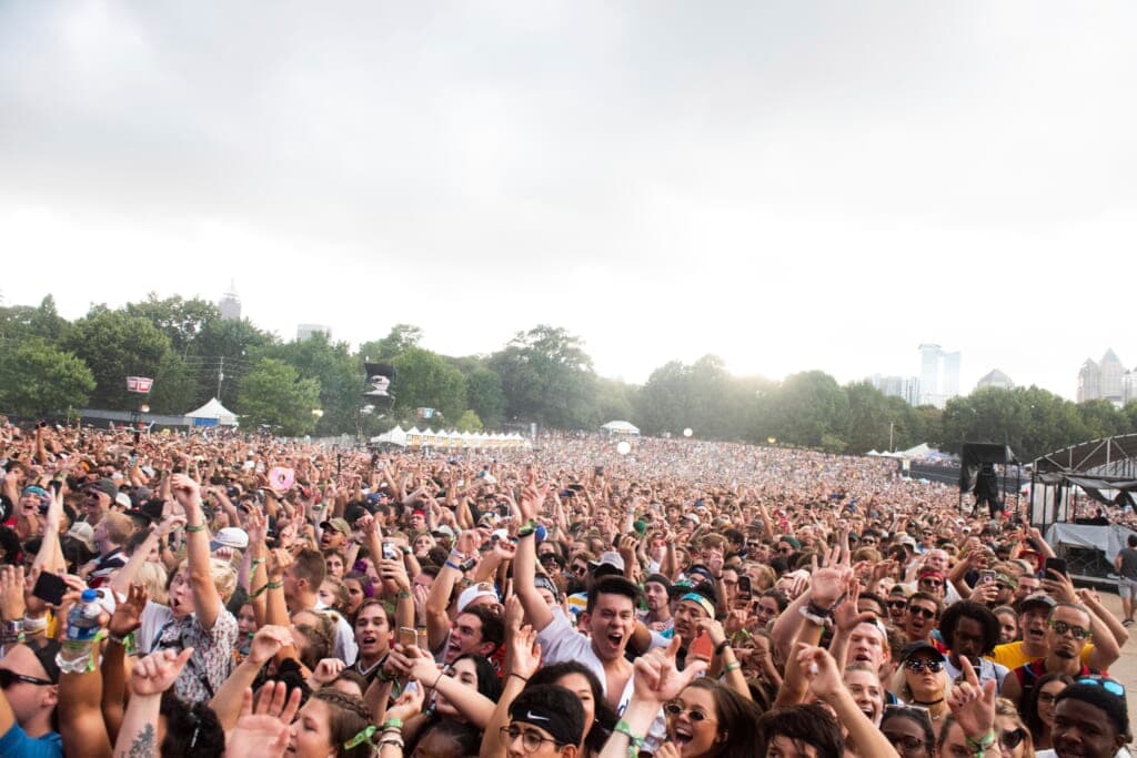 Crowd at Music Midtown in Piedmont Park in Atlanta