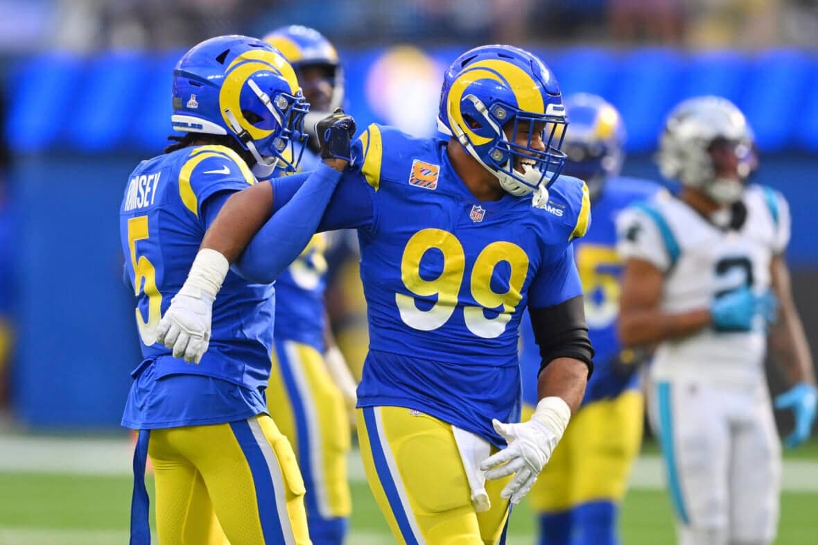 Los Angeles Rams cornerback Jalen Ramsey and defensive tackle Aaron Donald