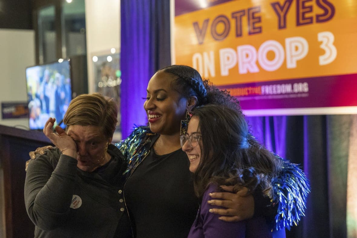 Supporters react as preliminary results come in for Michigan Proposal 3