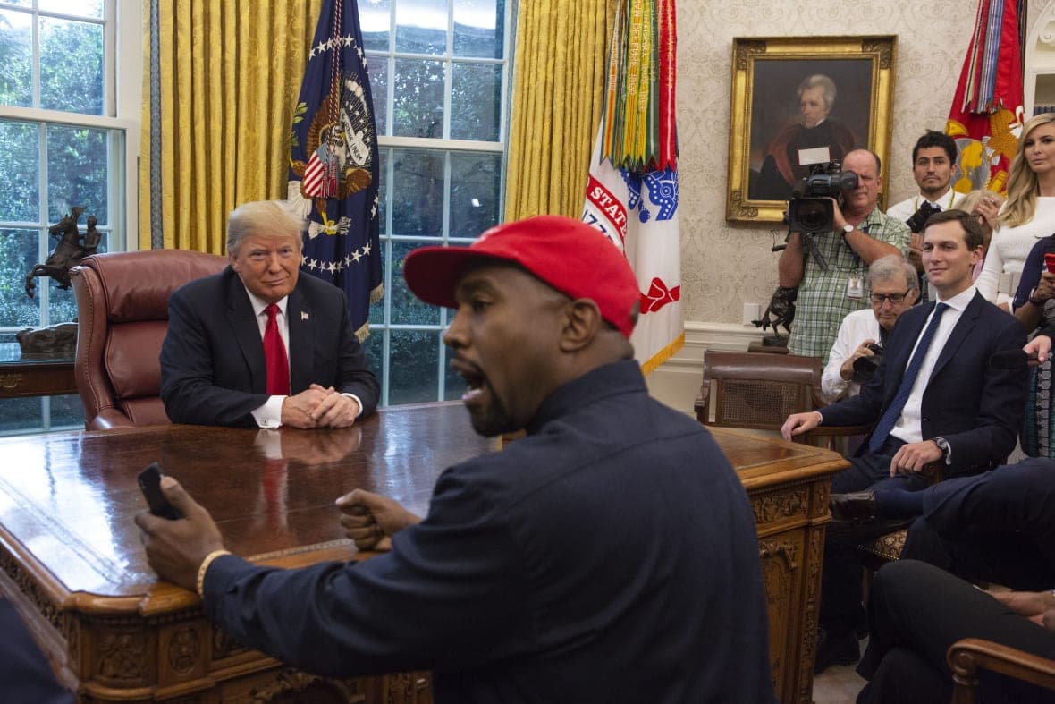 Former President Donald Trump meets with rapper Kanye West