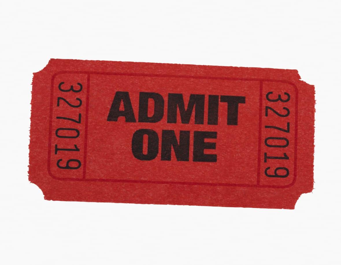 An orange ticket