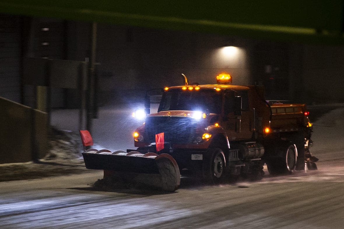 An Iowa Department of Transportation plow