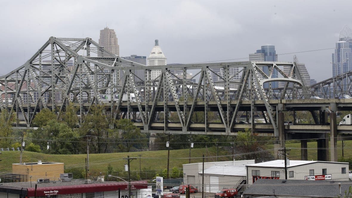 The Brent Spence Bridge over the Ohio River
