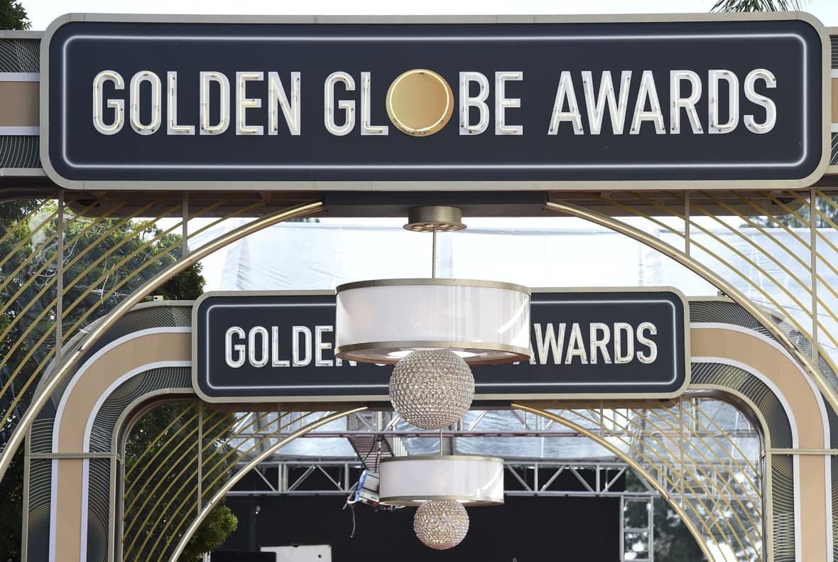 Event signage for the Golden Globe Awards