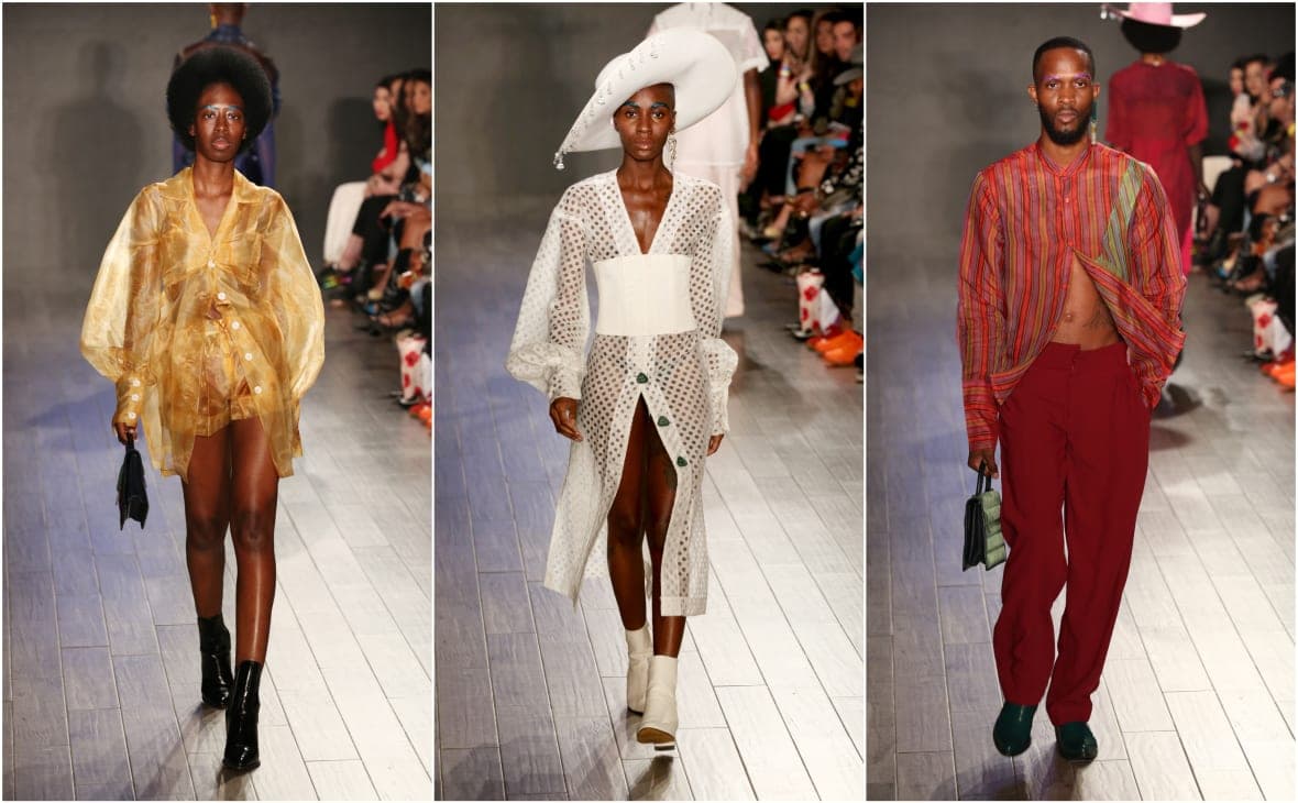 Models walk the runway during the Orange Culture Runway Show – Style360 NYFW