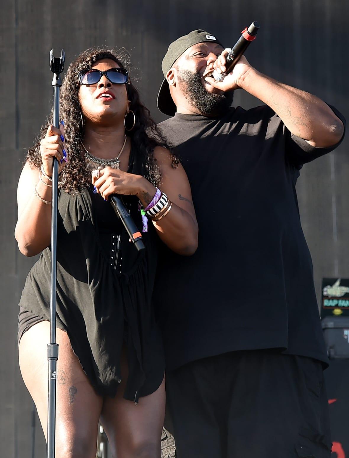 Hip-hop artist Gangsta Boo and hip-hop artist El-P of Run The Jewels