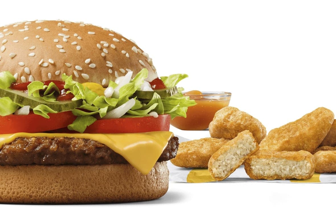 McDonald's McPlant, a plant-based burger, and and the new plant-based McPlant Nuggets