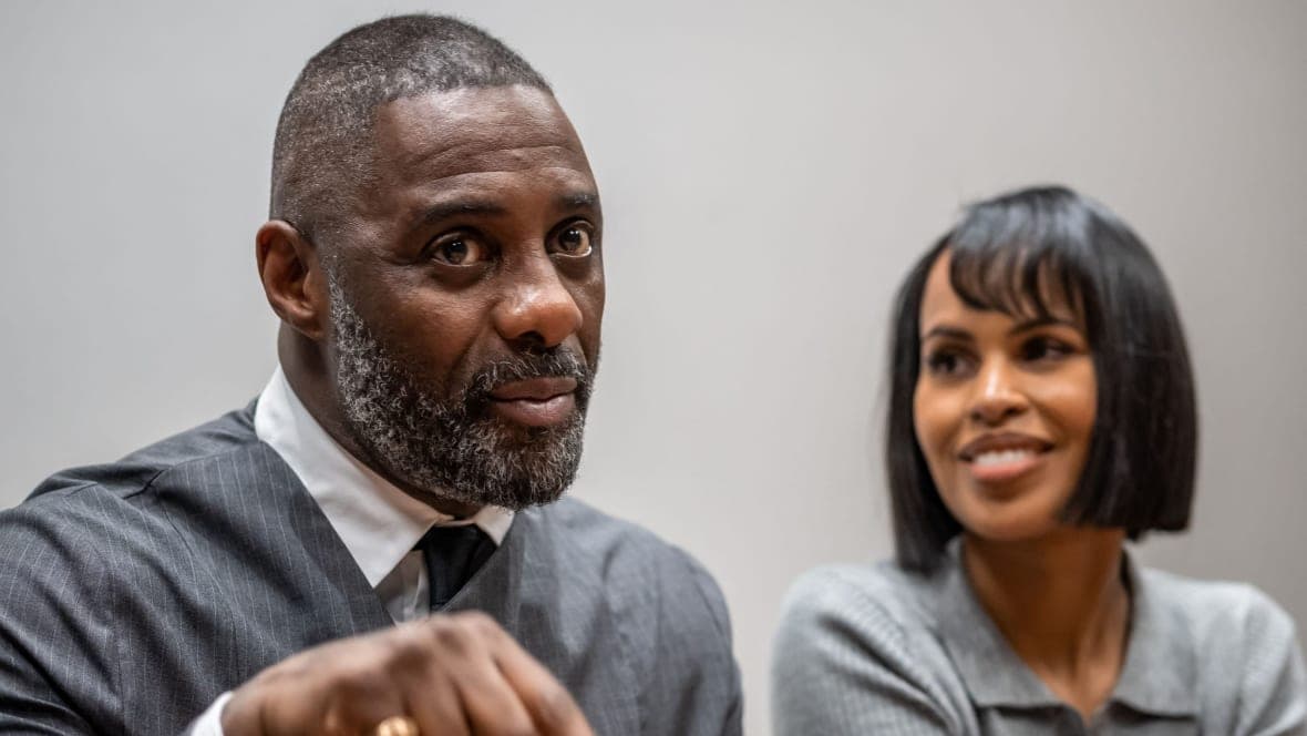 British actor Idris Elba with his wife, US model and activist Sabrina Dhowre Elba