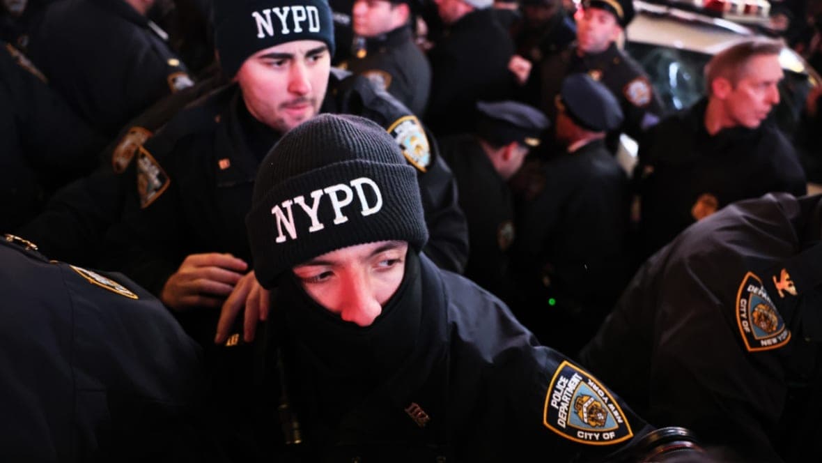 A group of NYPD officers