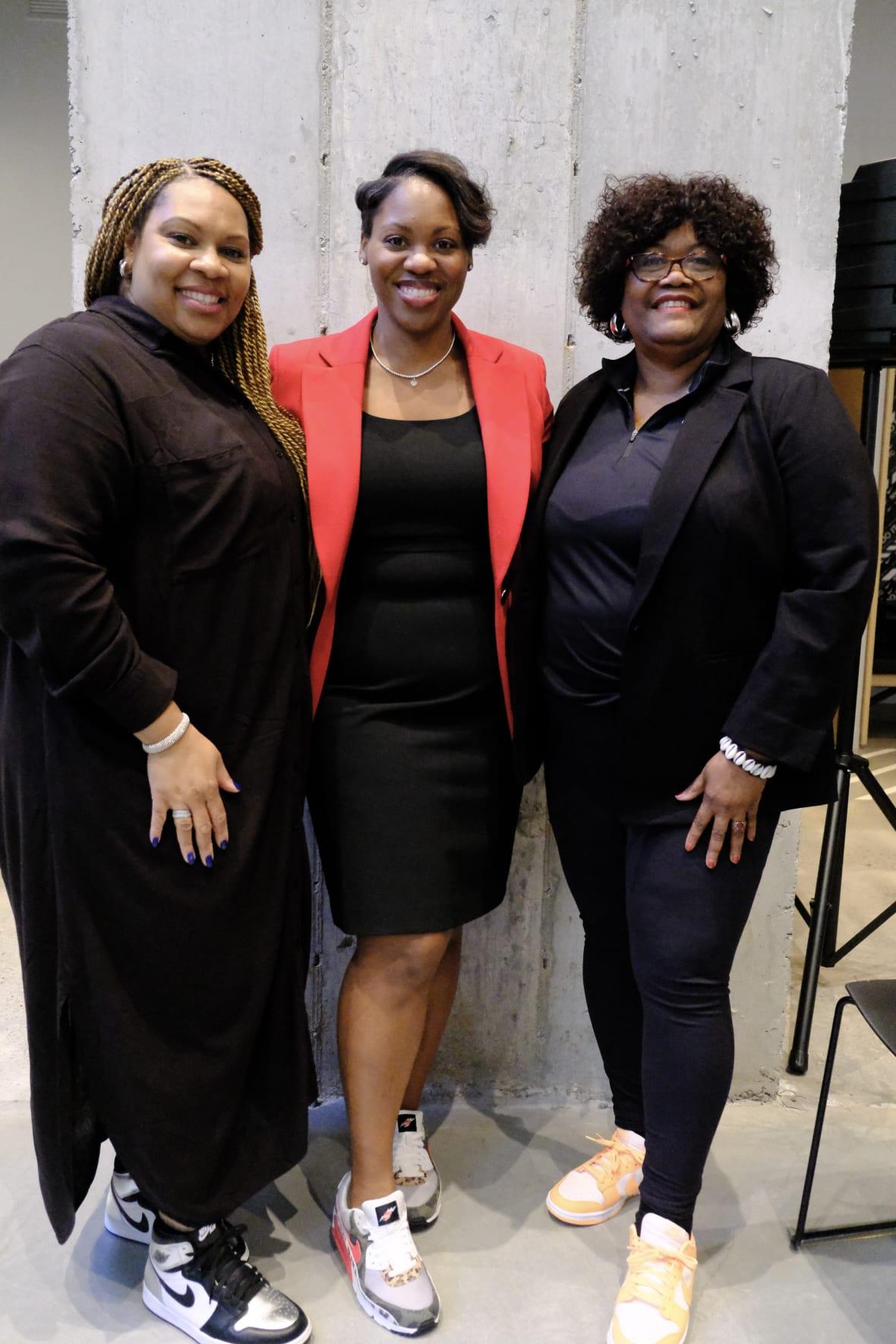 Dr. Lena Green, Dr. Patrice Johnson and Melanie Campbell