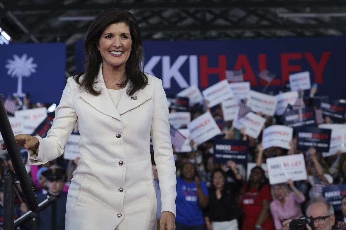 Former Republican presidential candidate Nikki Haley