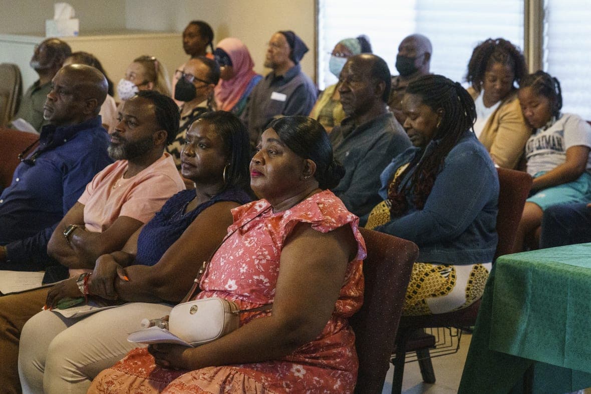 Descendants of Palm Springs Section 14 residents Durran Jamison, Jarvis Crawford, Janell Hunt and Taunya Harvey