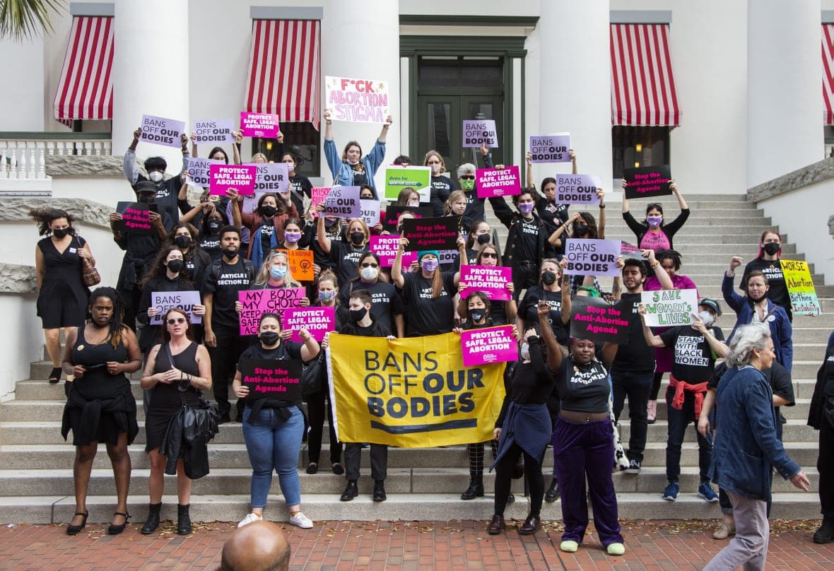 Advocates for bodily autonomy march to the Florida Capitol