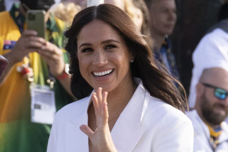Meghan Markle, Duchess of Sussex, arrives April 15, 2022, at the Invictus Games