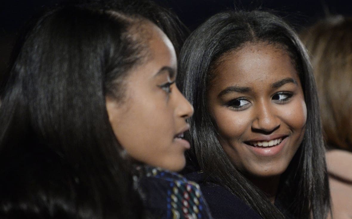 Malia and Sasha Obama