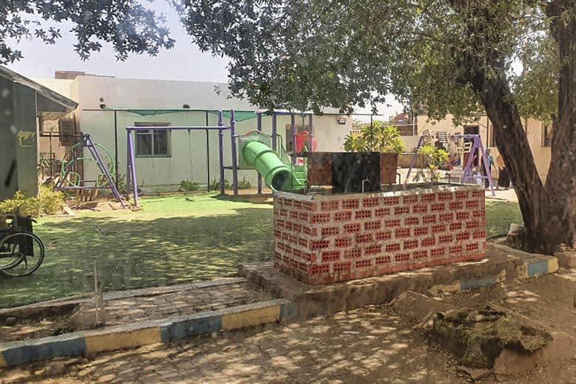 The playground of the Foster Home for Orphans in Khartoum, Sudan