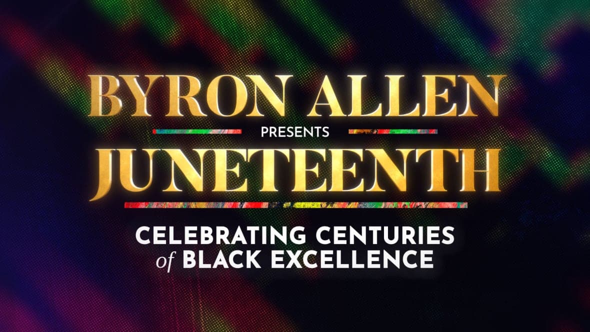 "Byron Allen Presents Juneteenth" poster