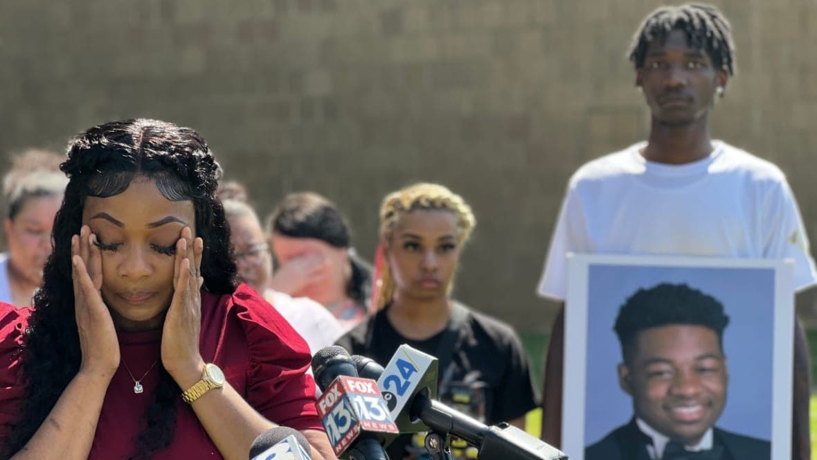 Charlotte Haggett, whose son Jarveon Hudspeth was shot and killed by a deputy