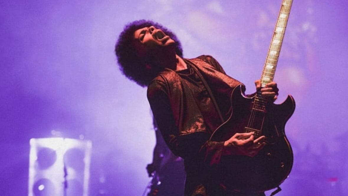 Singer Prince performs onstage