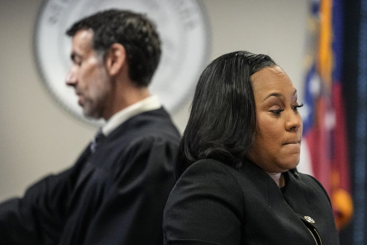 Fulton County Superior Court Judge Robert McBurney and Fulton County District Attorney Fani Willis
