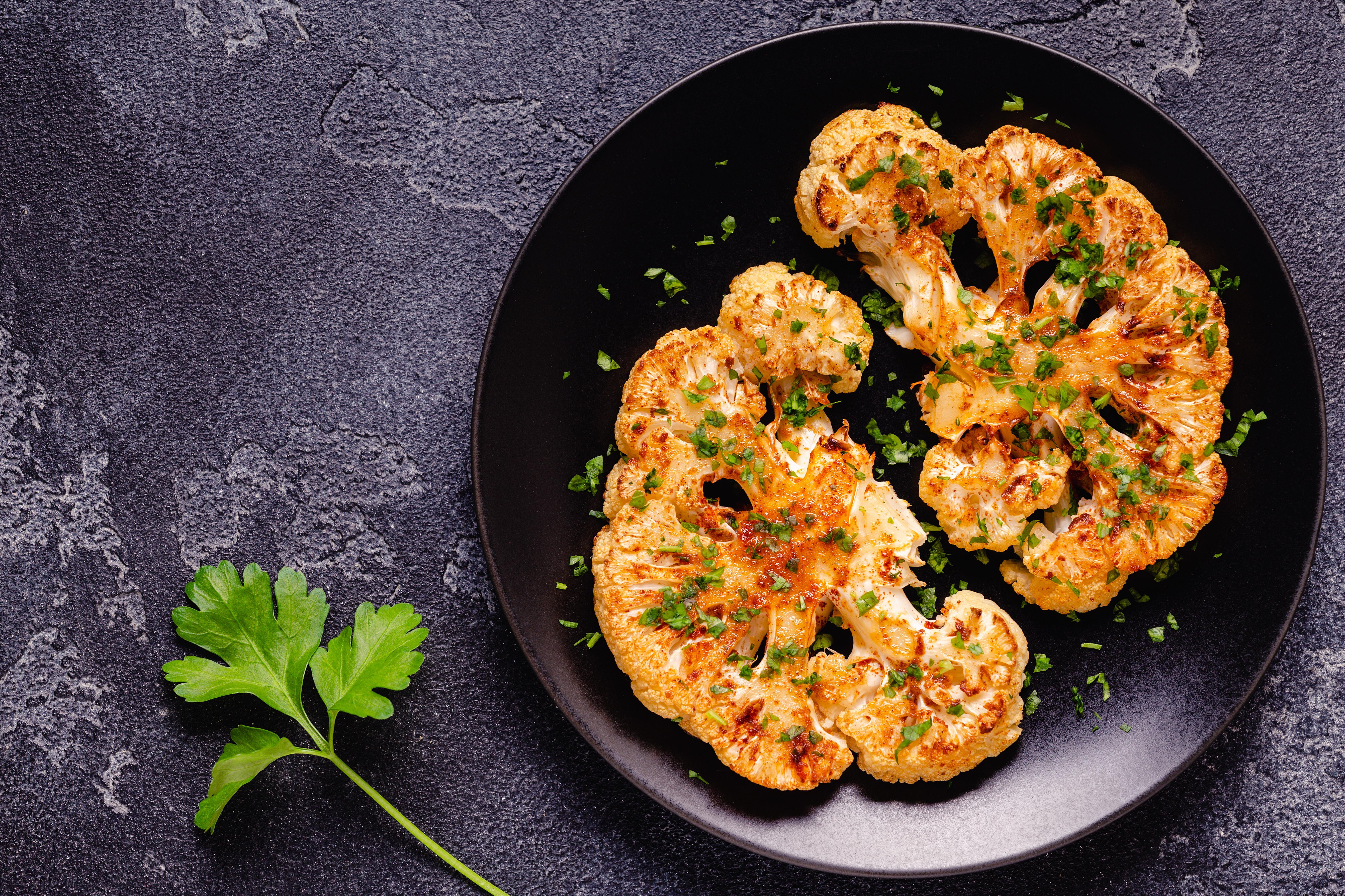 Roasted cauliflower steaks