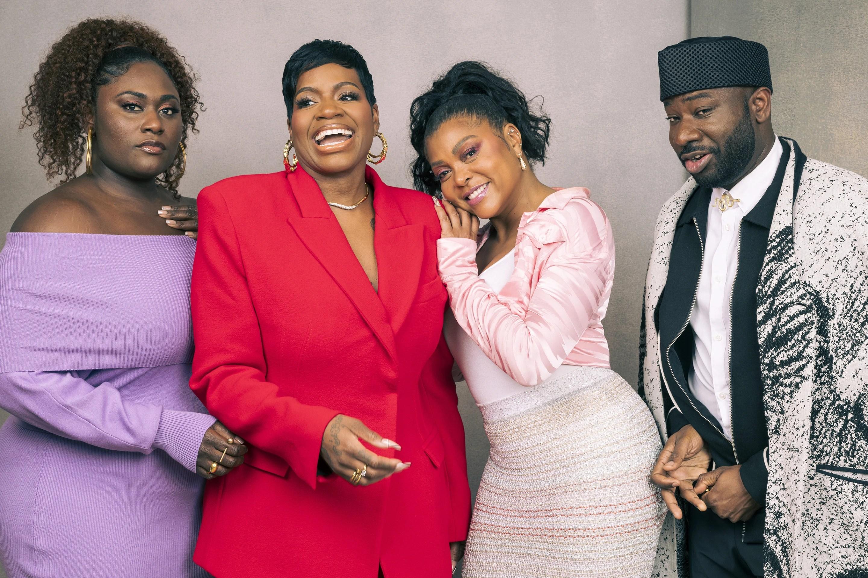 Danielle Brooks, Fantasia Barrino, Taraji P. Henson and Blitz Bazawule from “The Color Purple”