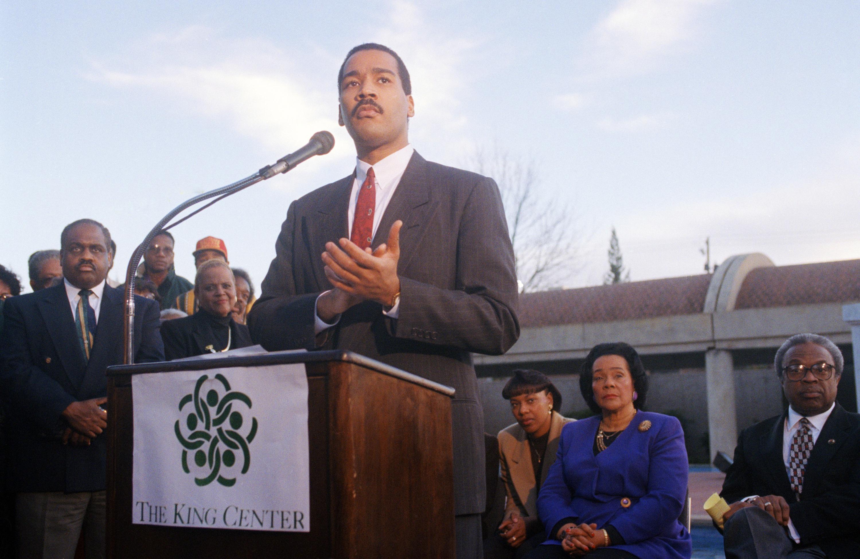 Dexter Scott King, the younger son of Martin Luther King Jr. and Coretta Scott King