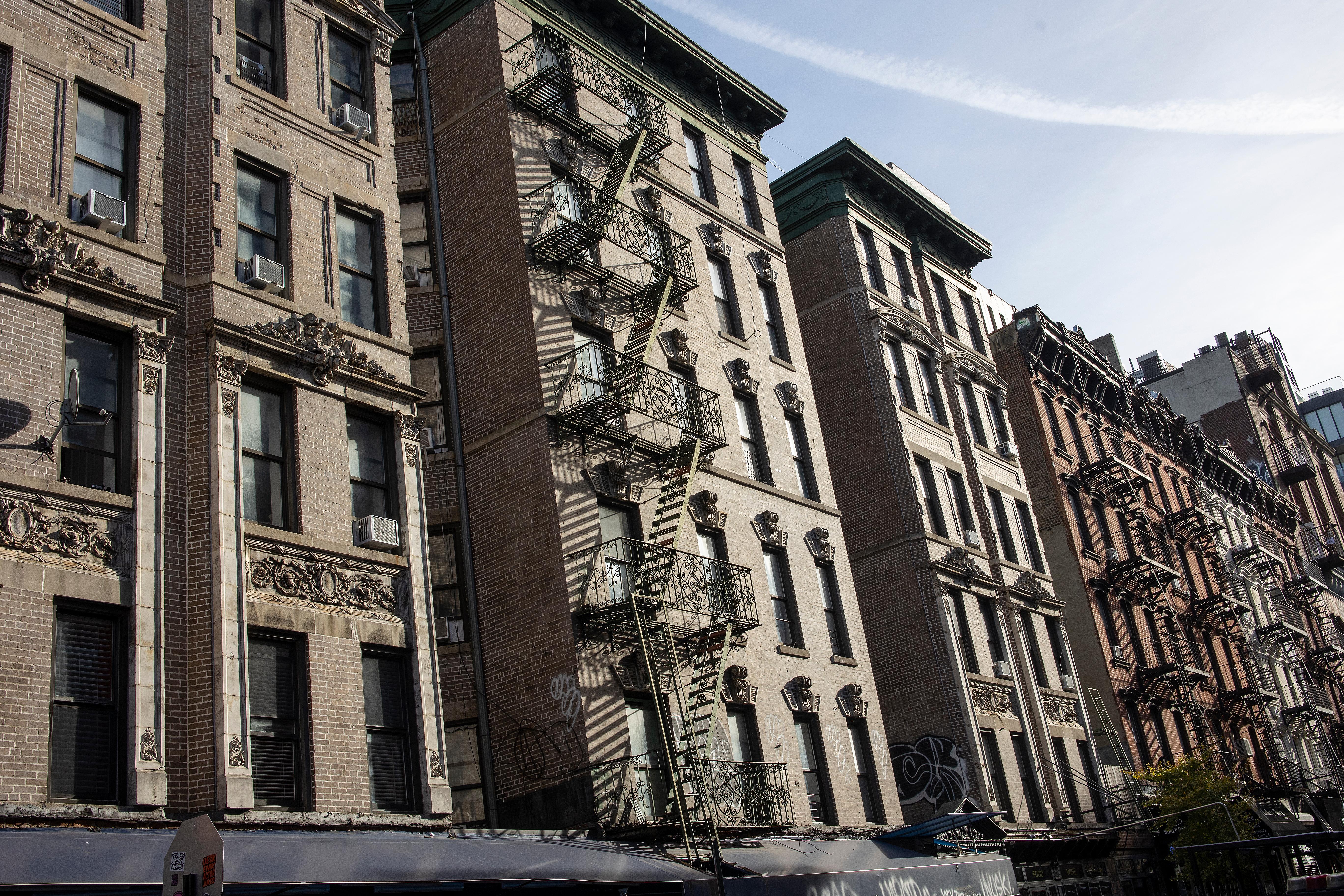 Traditional tenement buildings