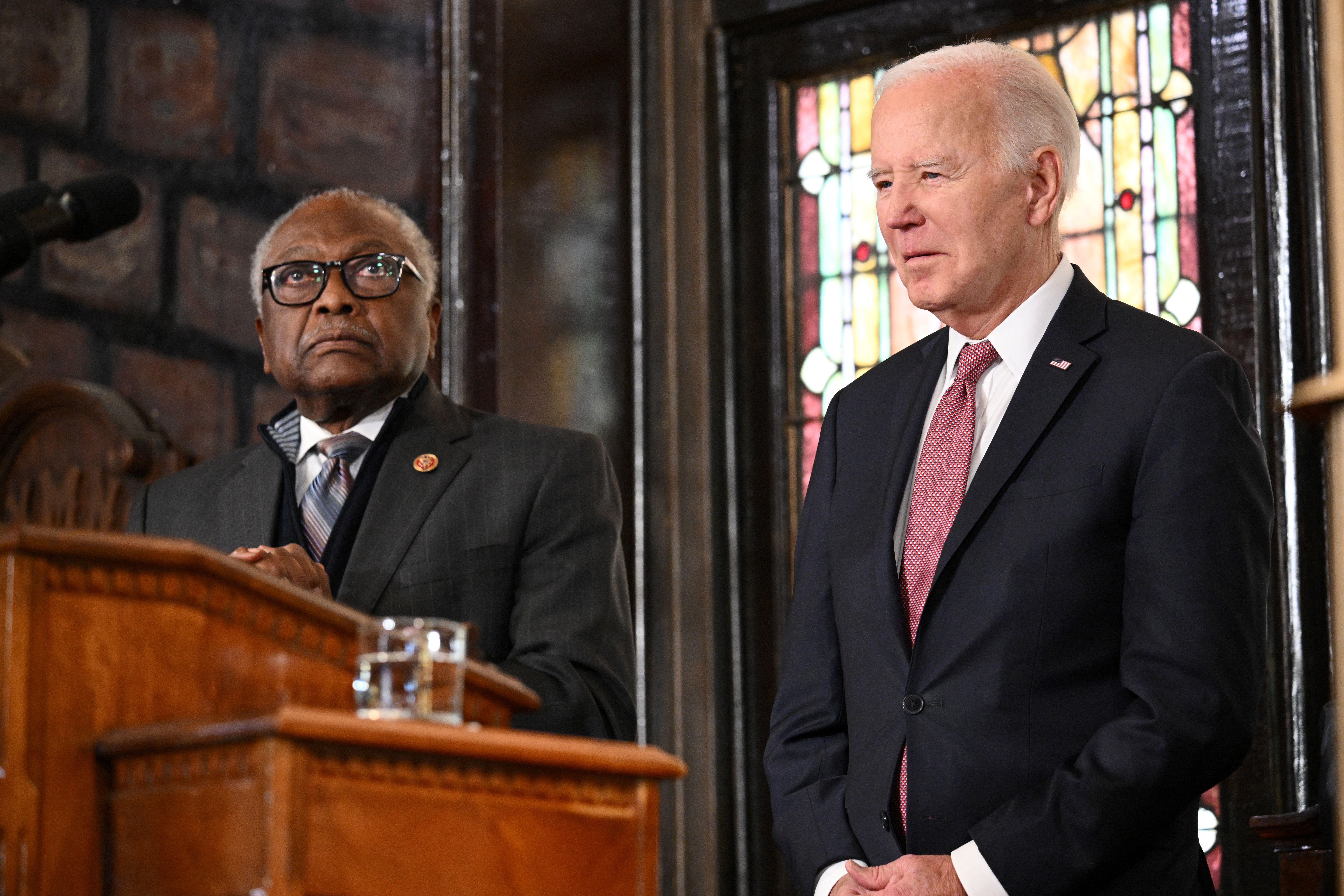 Representative Jim Clyburn and President Joe Biden