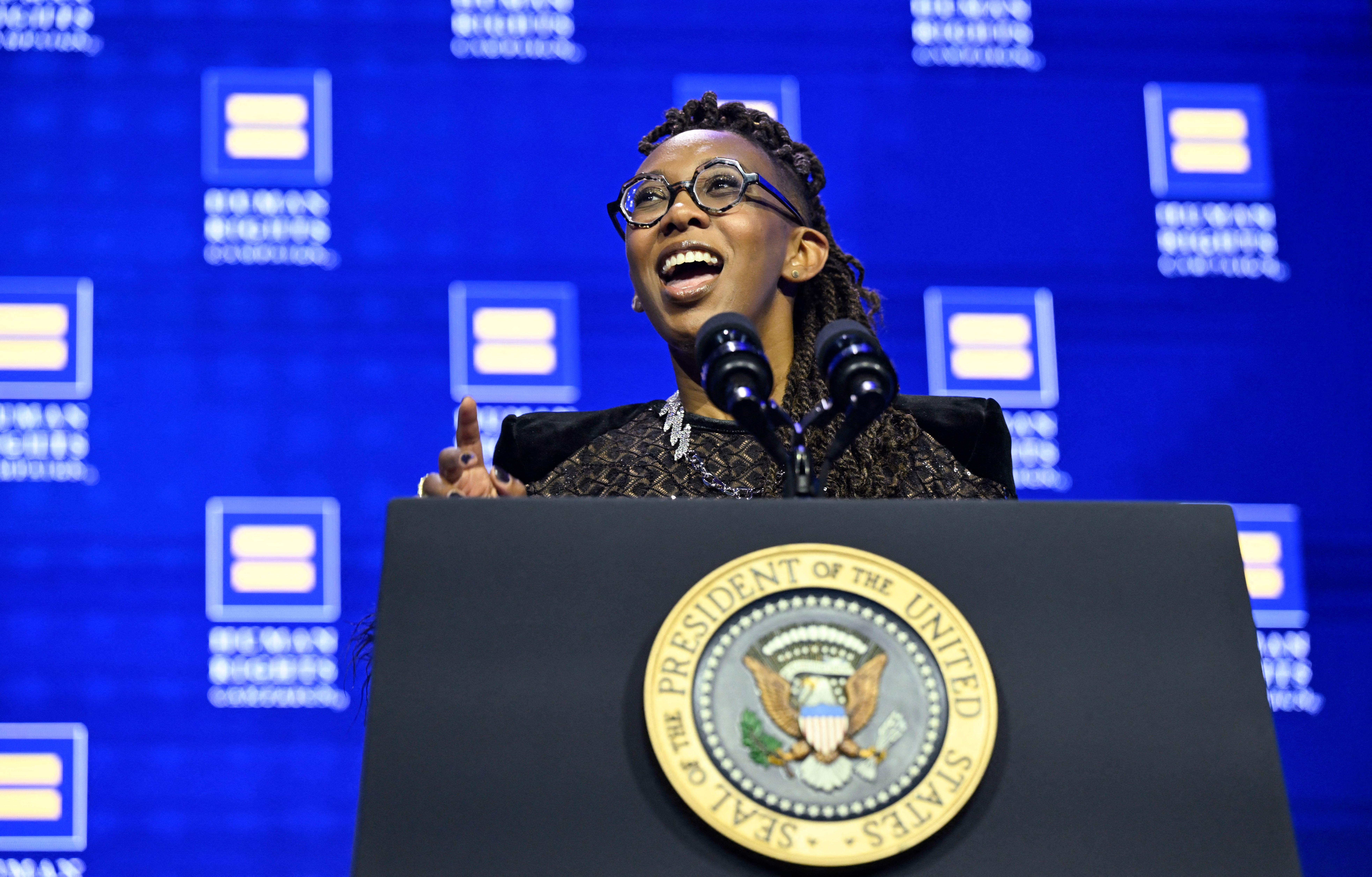 Kelley Robinson, President of the Human Rights Campaign