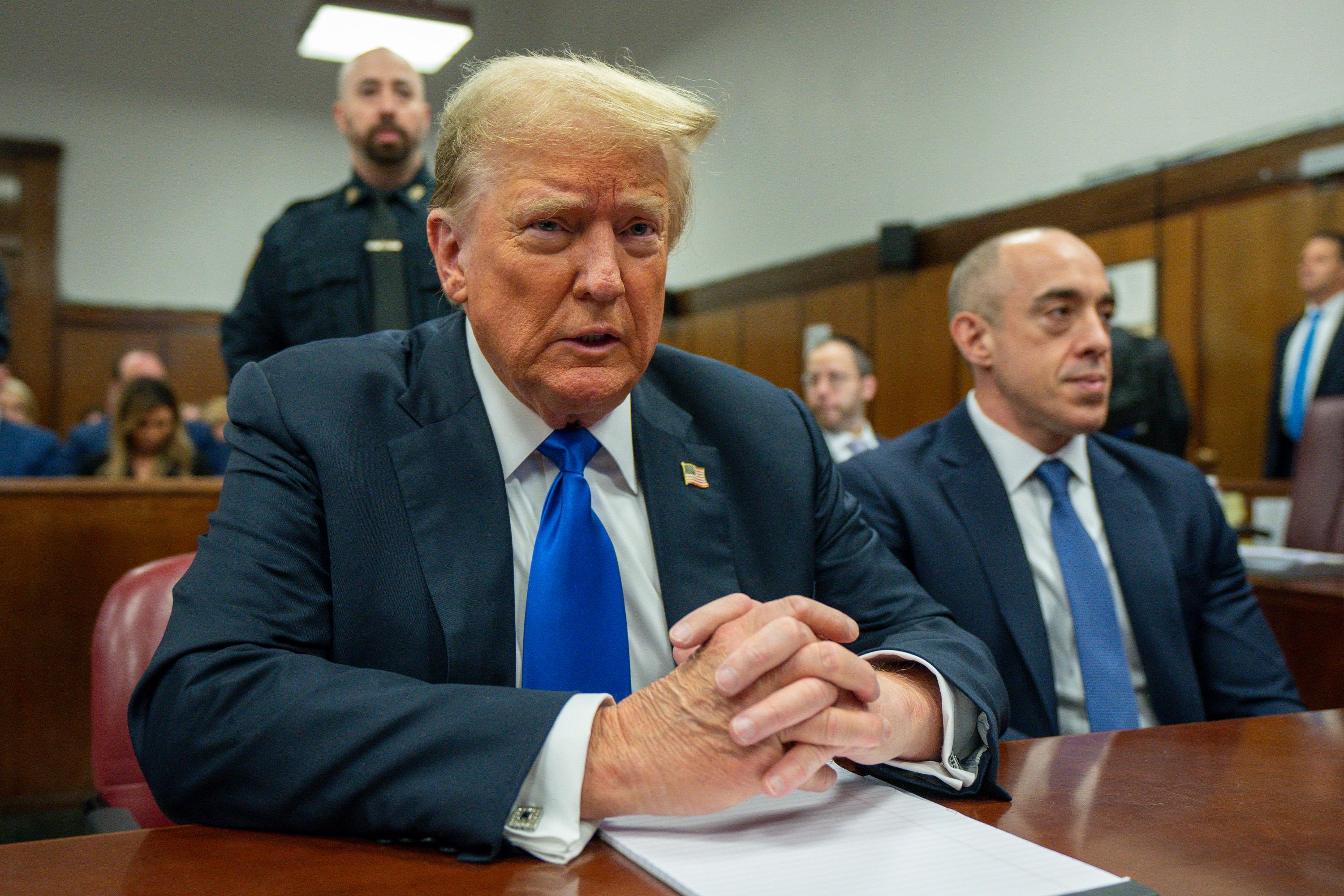 Former President Donald Trump appears at Manhattan criminal court during jury deliberations in his criminal hush money trial in New York, thegrio.com