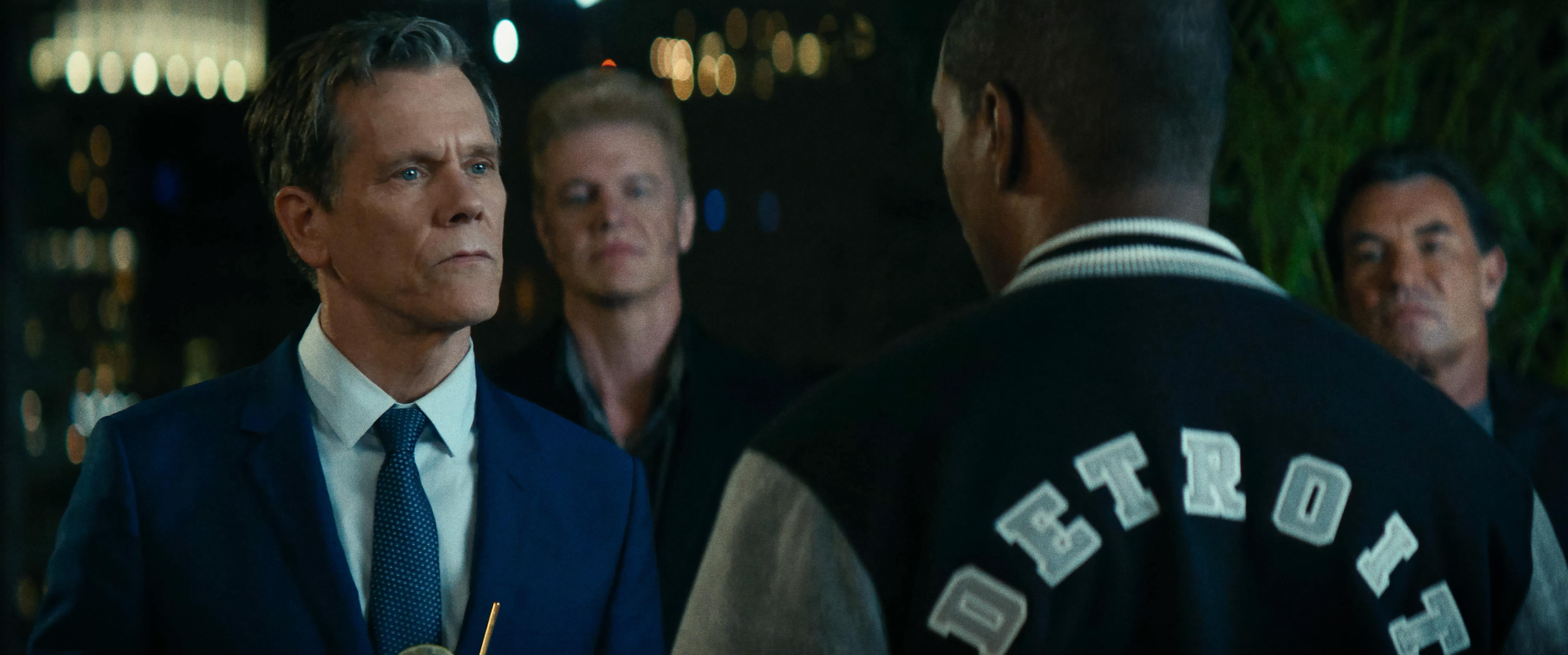 Actors Kevin Bacon and Eddie Murphy in "Beverly Hills Cop: Axel F"