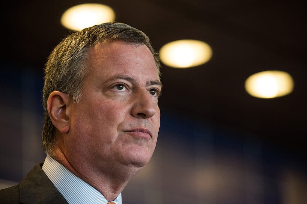 Mayor De Blasio And Police Chief Bratton Discuss Police Training
