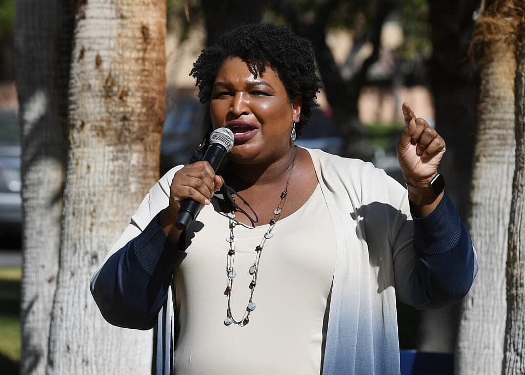 Stacey Abrams Campaigns For Joe Biden In Las Vegas