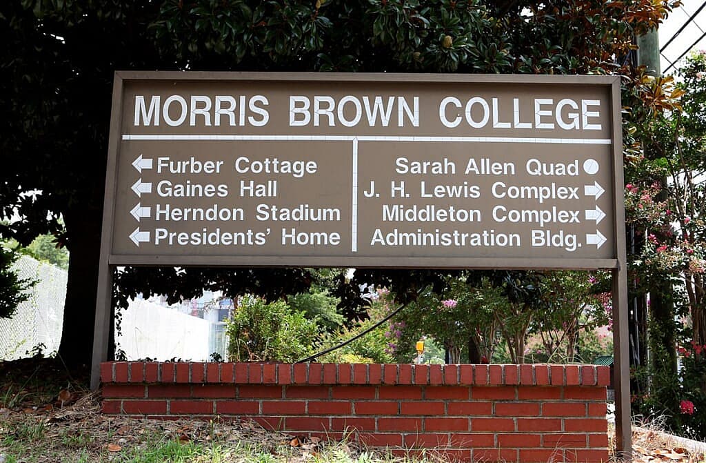 Sign at Morris Brown College