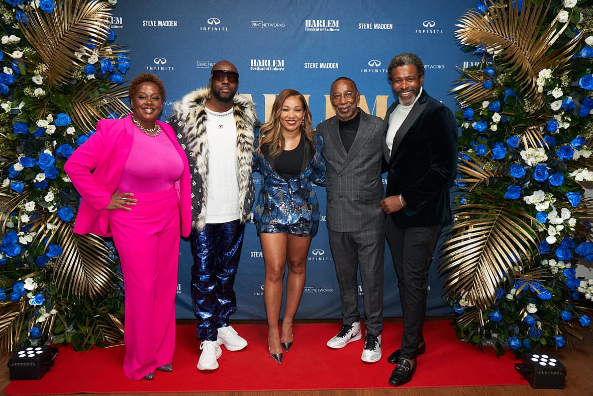 Nikoa-Evans, Wyclef Jean, Yvonne McNair, Larry Miller and Musa Jackson