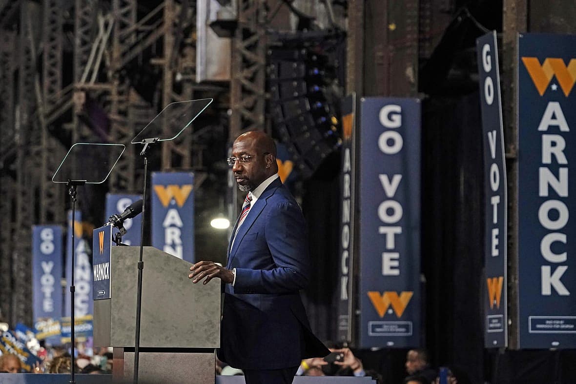 Democratic Senator Raphael Warnock of Georgia