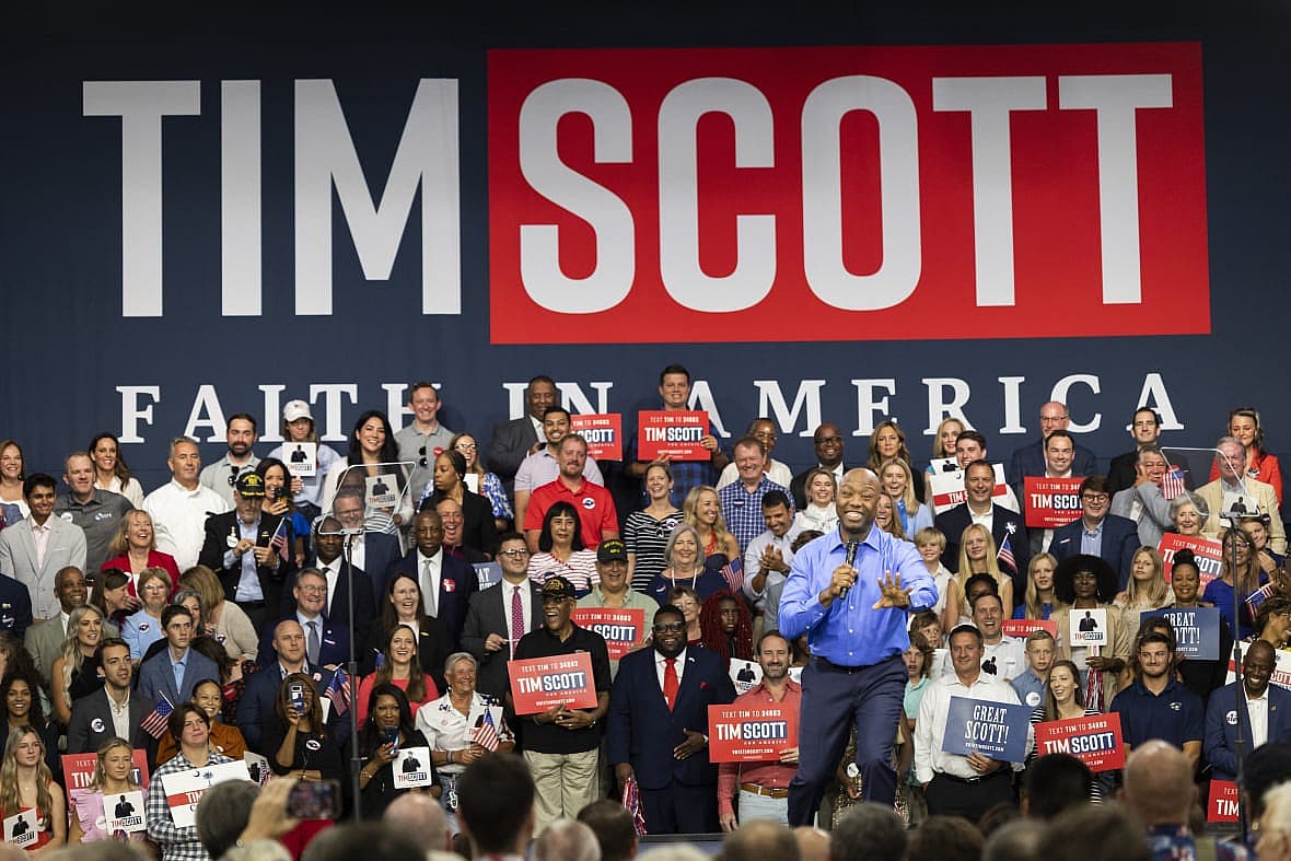 Republican presidential candidate Tim Scott