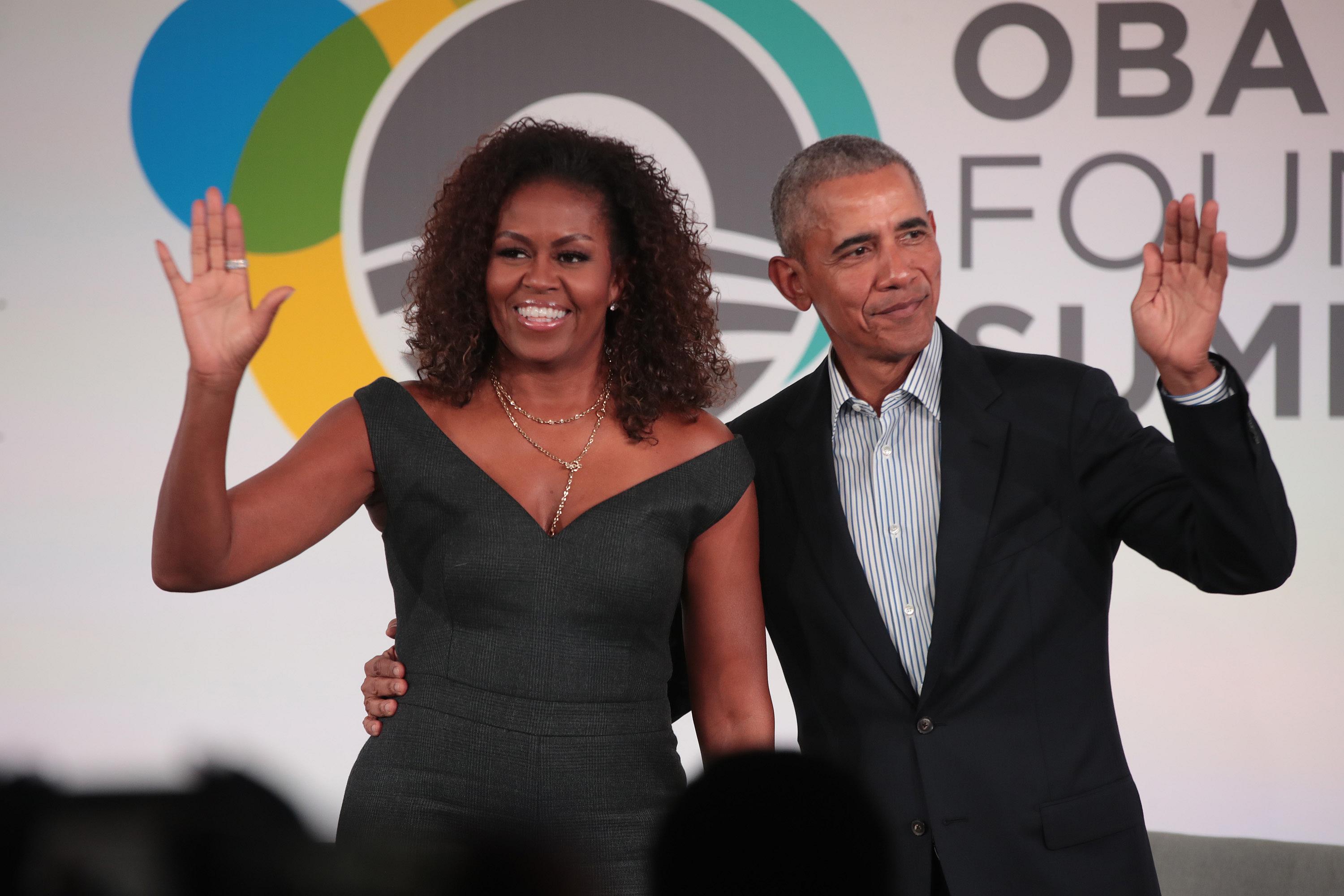 Former First Couple Michelle and Barack Obama