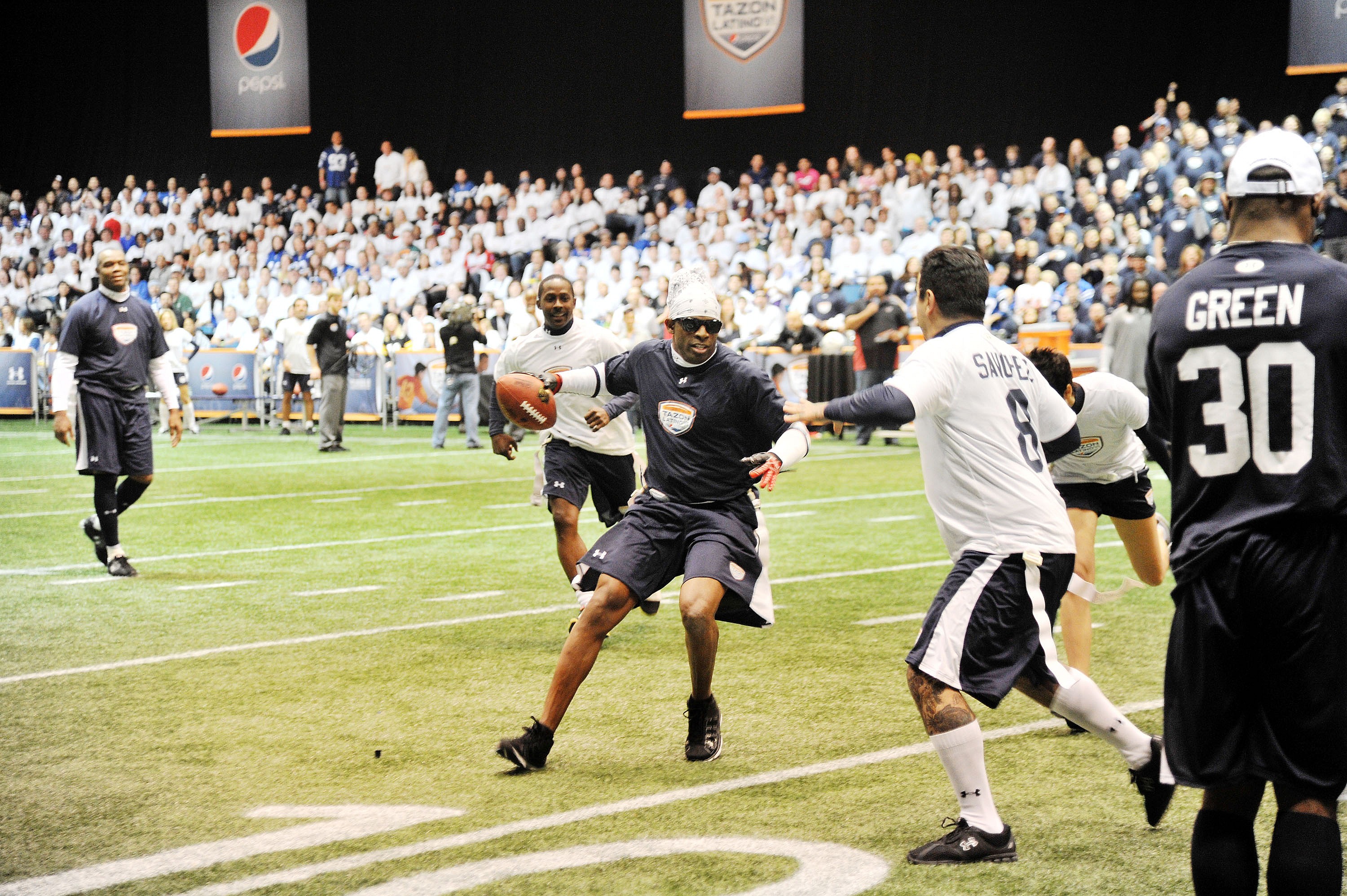 Tazon Latino VI Celebrity Flag Football Game Presented By Pepsi