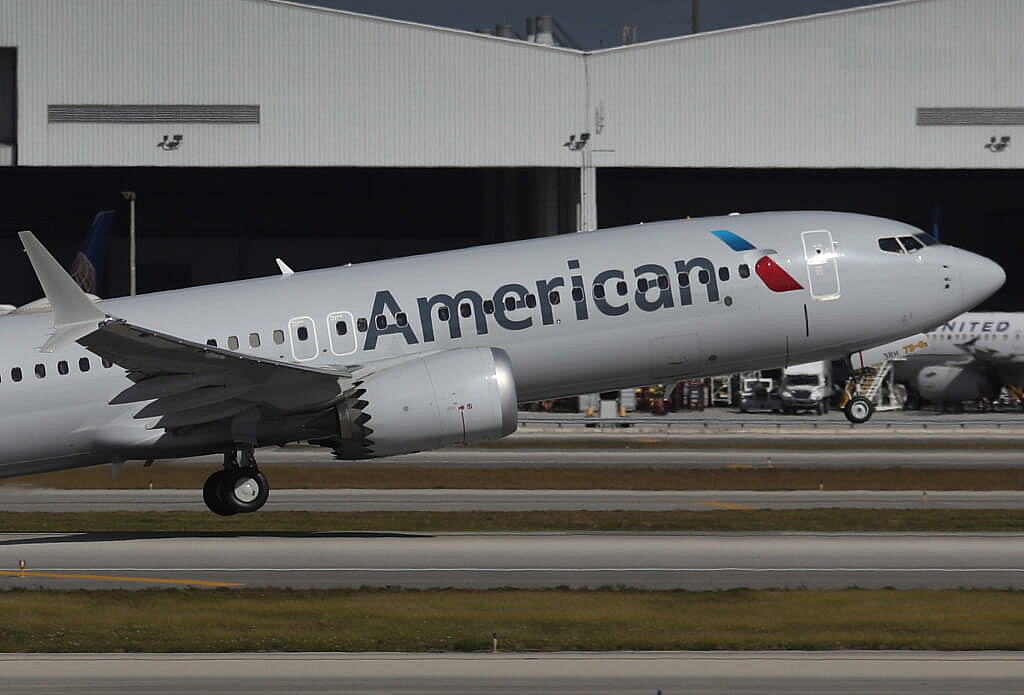 American Airlines Flight 718, a Boeing 737 Max airplane
