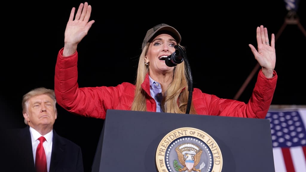 Former President Donald Trump and Republican Georgia Sen. Kelly Loeffler