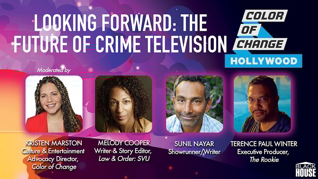 Poster for "Looking Forward: The Future of Crime Television"