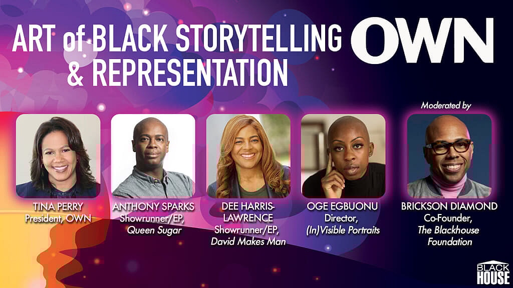 Poster for "OWN‘s Art of Black Storytelling & Representation"