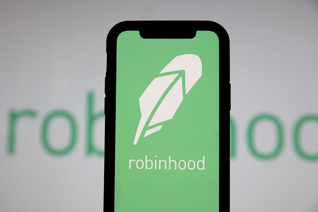 Robinhood financial investing app on a mobile device