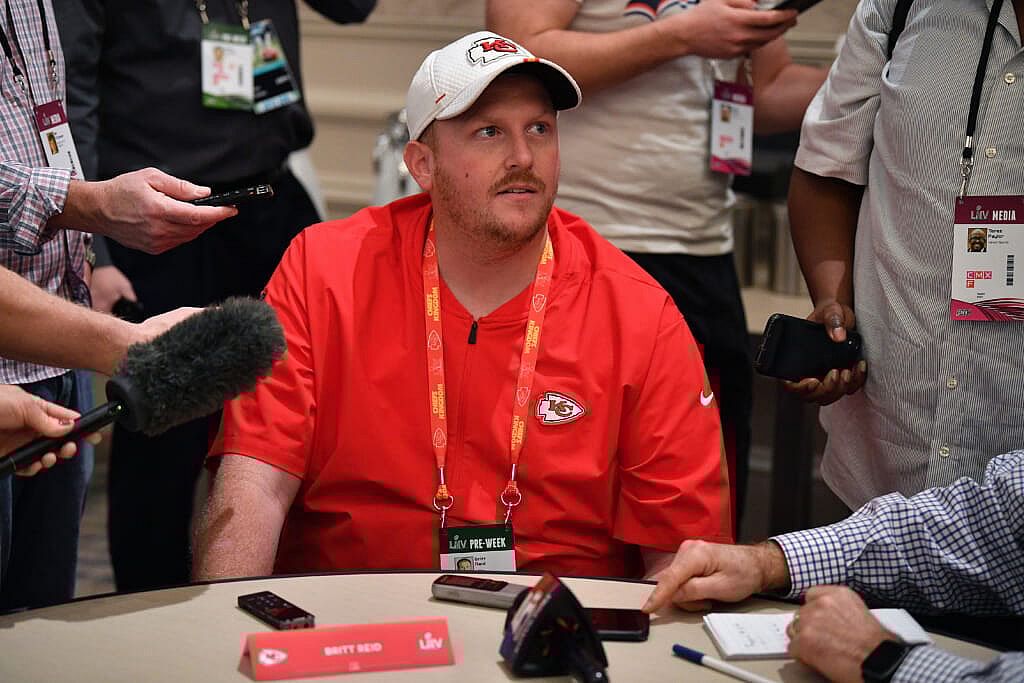 Britt Reid, linebackers coach for the Kansas City Chiefs