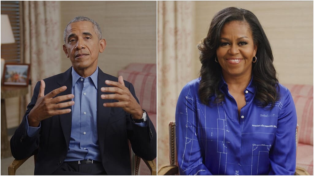 Former President Barack Obama and former First Lady Michelle Obama