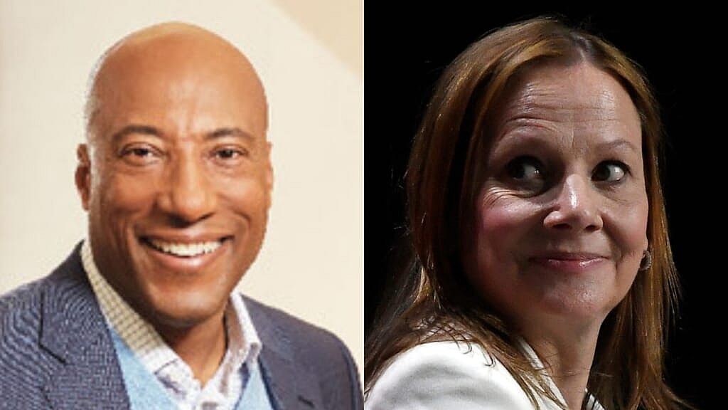 Entertainment Studios’ Byron Allen and General Motors’ Mary Barra