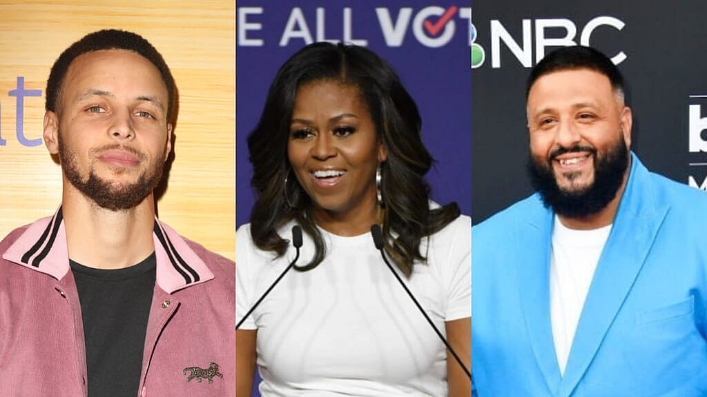 Steph Curry Michelle Obama DJ Khaled thegrio.com